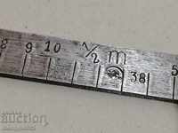 Old meter 50 cm wrought iron yardstick wrought iron gauge for fabrics