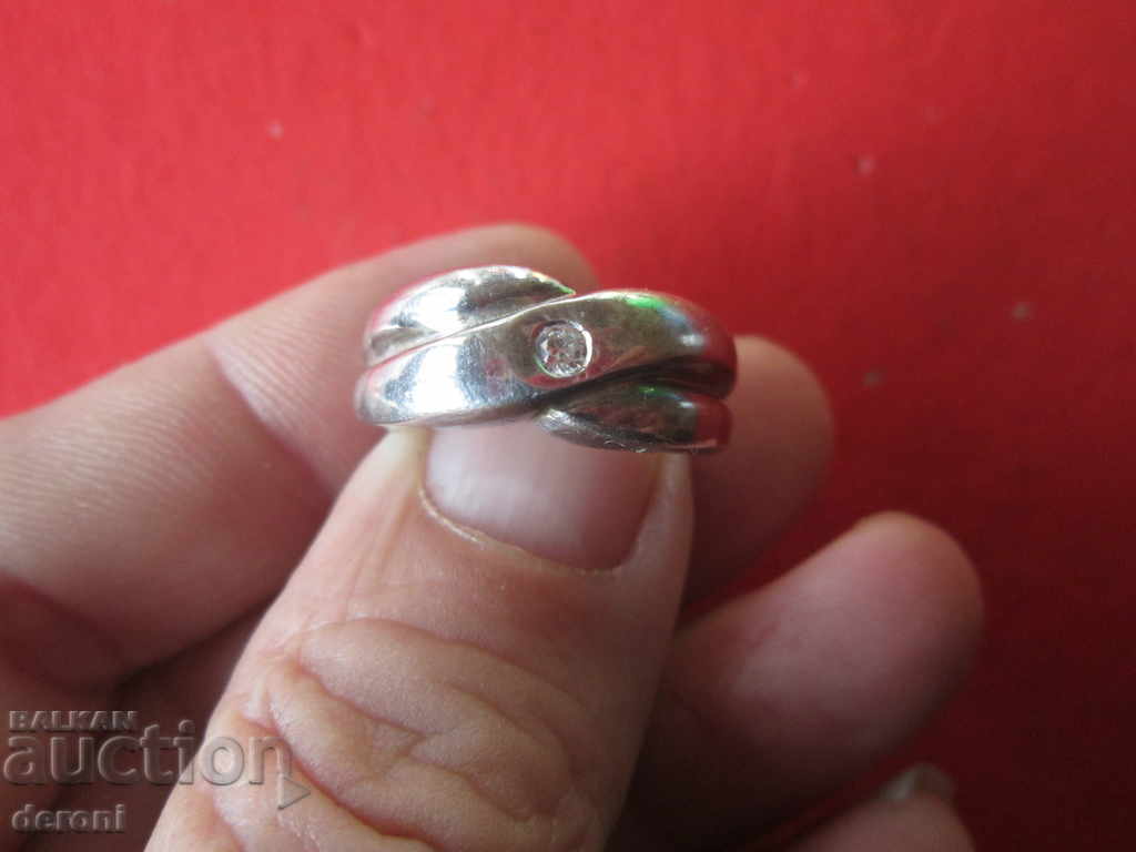 Auction Silver ring with stone 925 Auction Silver ring with stone 925