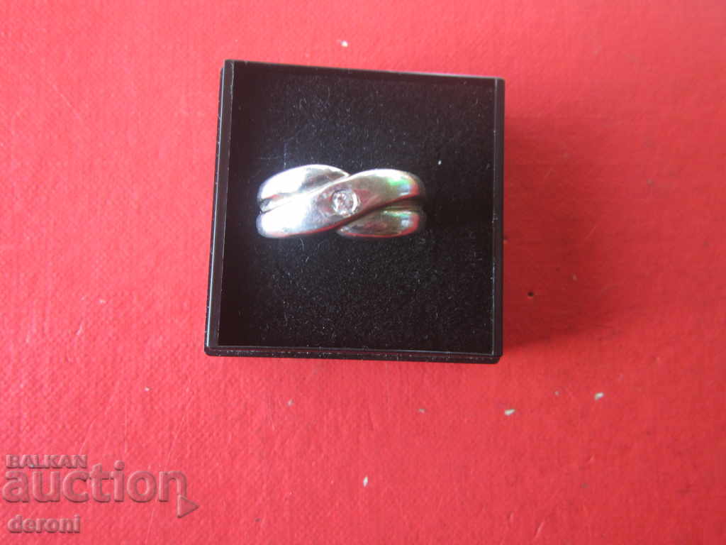 Сребърен пръстен с камък 925