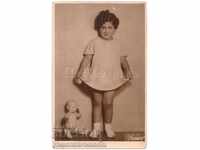 1937 СТАРА СНИМКА ТУРЦИЯ ИСТАМБУЛ АРМЕНСКО МОМИЧЕ КУКЛА А882