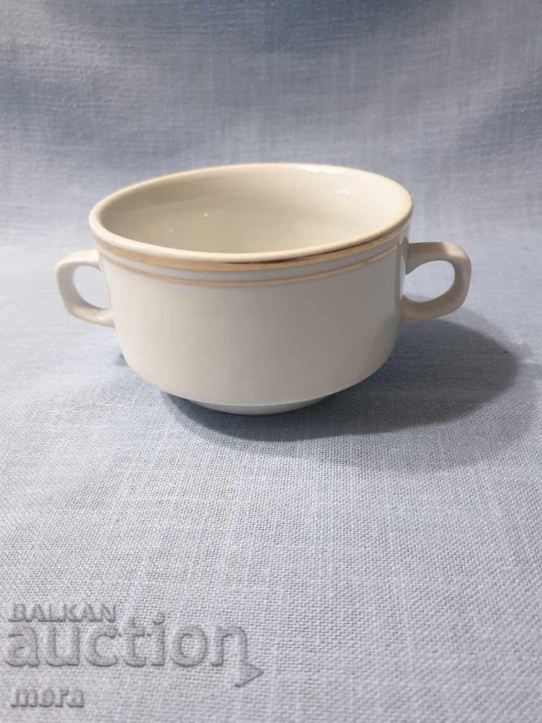 Large porcelain cup with two handles-Wrist- New market