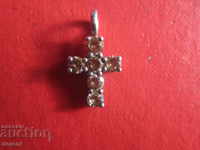 Amazing silver cross with stones