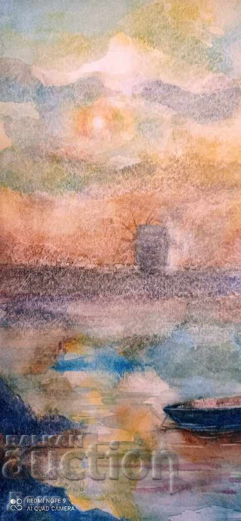 Delivery of Dimitar Grozev, WATERCOLOR Delivery of Dimitar Grozev, WATERCOLOR