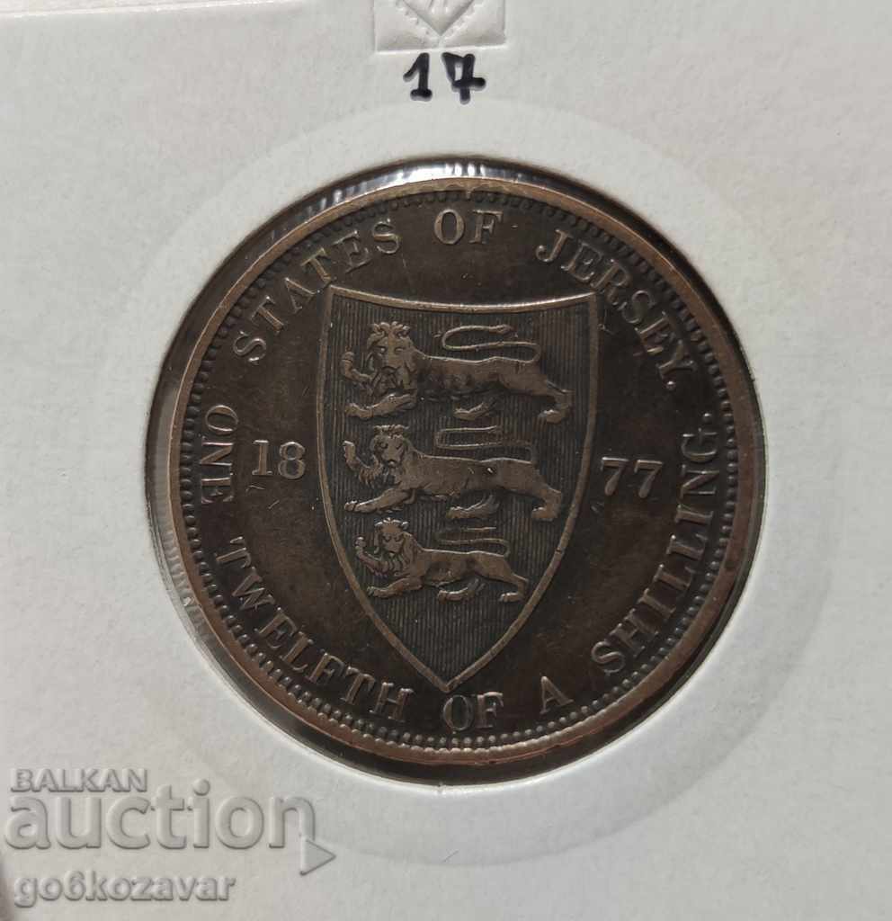 Jersey 1/12 Shilling 1877 Top coin! with price 25.00 BGN | € 12.78 Jersey 1/12 Shilling 1877 Top coin! with price 25.00 BGN | € 12.78