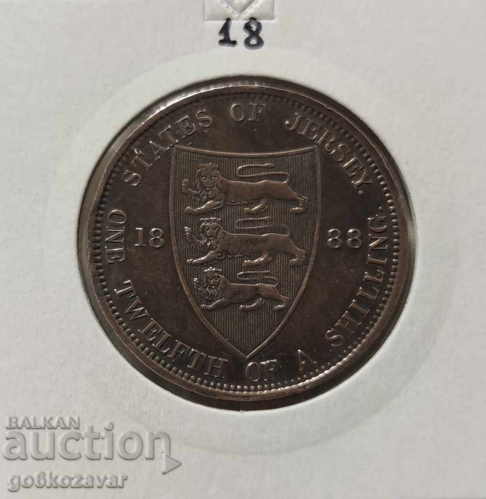 Jersey 1/12 Shilling 1878 Top coin! with price 28.00 BGN | € 14.32 Jersey 1/12 Shilling 1878 Top coin! with price 28.00 BGN | € 14.32