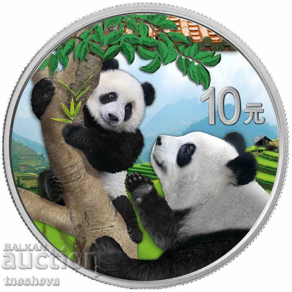 China Panda 2021.-30 g silver -COLOR + CERTIFICATE