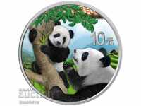 China Panda 2021.-30 g silver -COLOR + CERTIFICATE