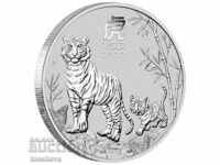 2 OUNCES SILVER 2022 AUSTRALIA TIGER III SERIES-NEW