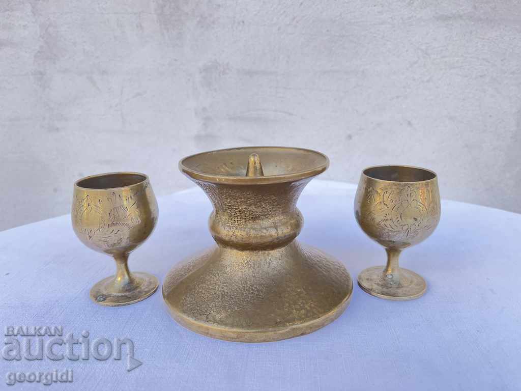 Lot candlestick with cups №1469
