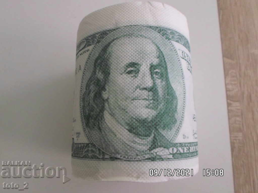 SOUVENIR-TOILET PAPER /100 DOLLARS/ SOUVENIR-TOILET PAPER /100 DOLLARS/
