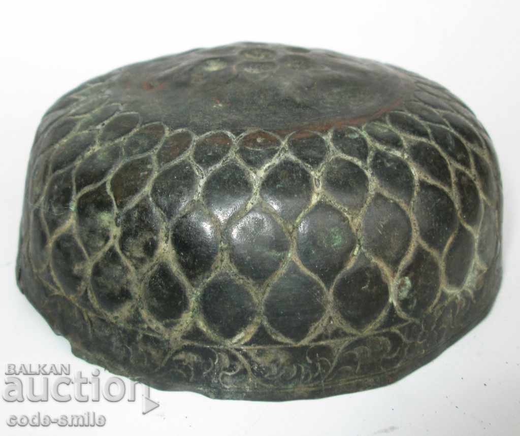 Very old antique thin-walled wrought copper copper plate - 6 Very old antique thin-walled wrought copper copper plate - 6