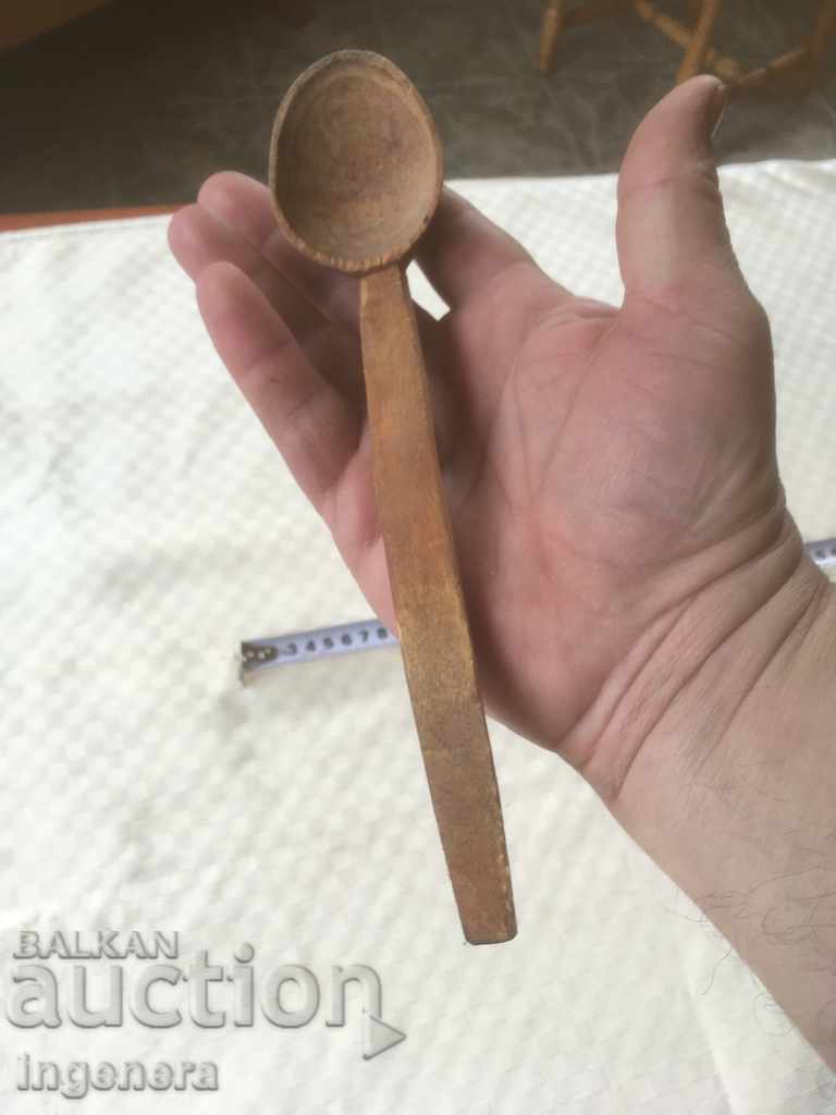 SPOON WOODEN OLD SMALL