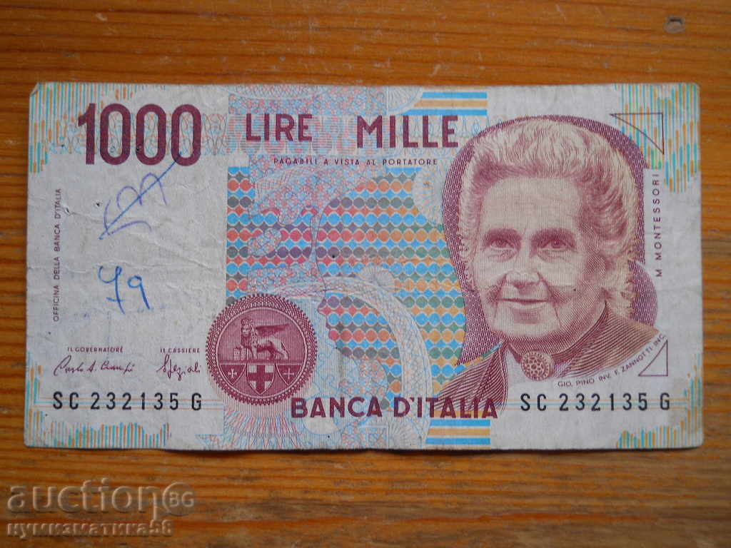 1000 lira 1990 - Italy ( F )