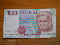 1000 лири 1990 г. - Италия ( VF )