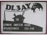 Радио карта картичка DL3AY German amateur radio