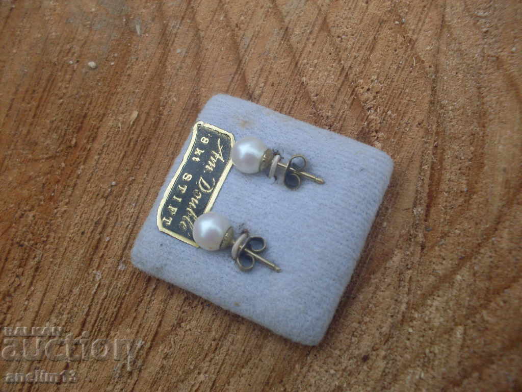 OLD GOLDEN EARRINGS WITH PEARLS with price 30.00 BGN | € 15.34