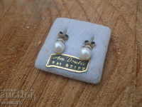 OLD GOLDEN EARRINGS WITH PEARLS