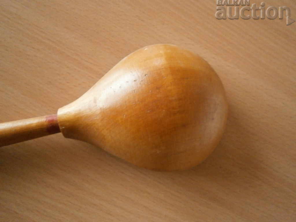 Delivery of ancient primitive wooden spoon