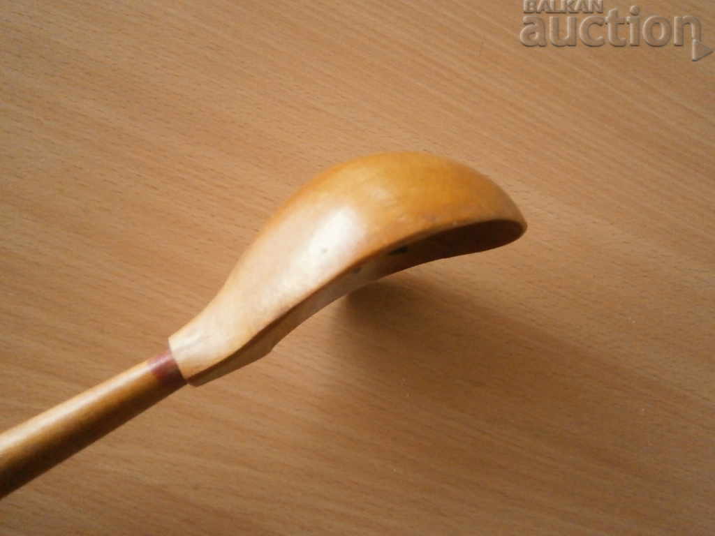 ancient primitive wooden spoon - 7