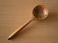 ancient primitive wooden spoon