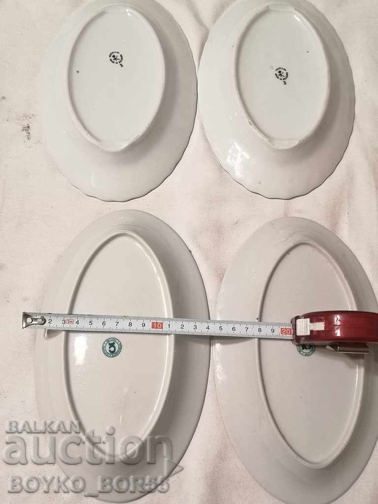 Delivery of Four Ancient Soc 60s Porcelain Bulgarian Plate