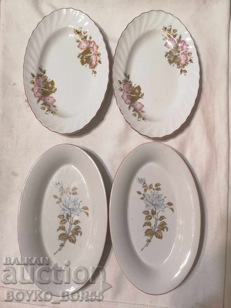 Four Ancient Soc 60s Porcelain Bulgarian Plate
