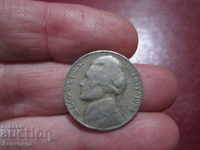 1954 год САЩ  5 цента