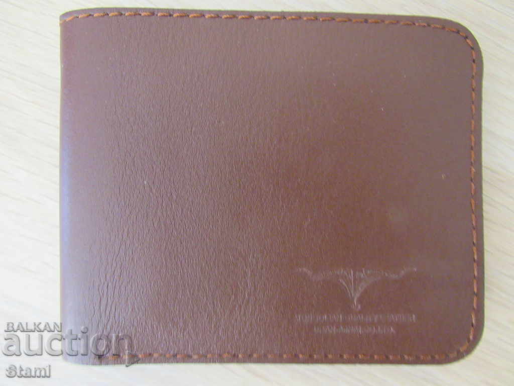 Auction Genuine leather wallet-brown, new, Mongolia Auction Genuine leather wallet-brown, new, Mongolia