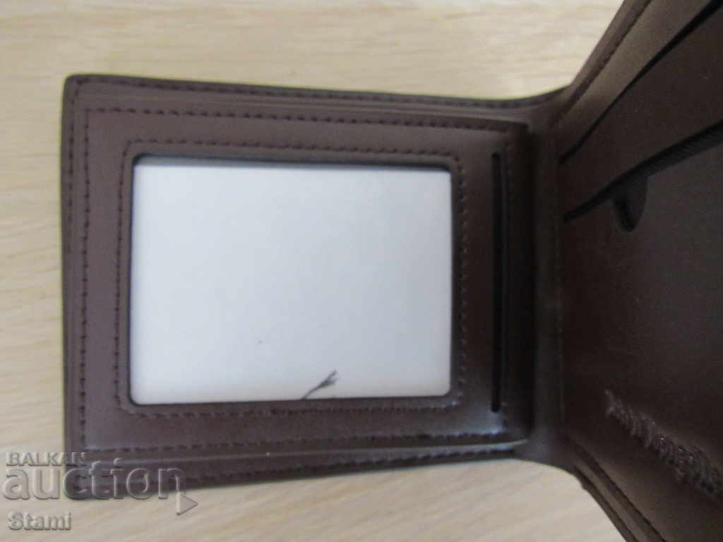 Delivery of Men's wallet made of genuine leather-brown, new, Mongolia Delivery of Men's wallet made of genuine leather-brown, new, Mongolia