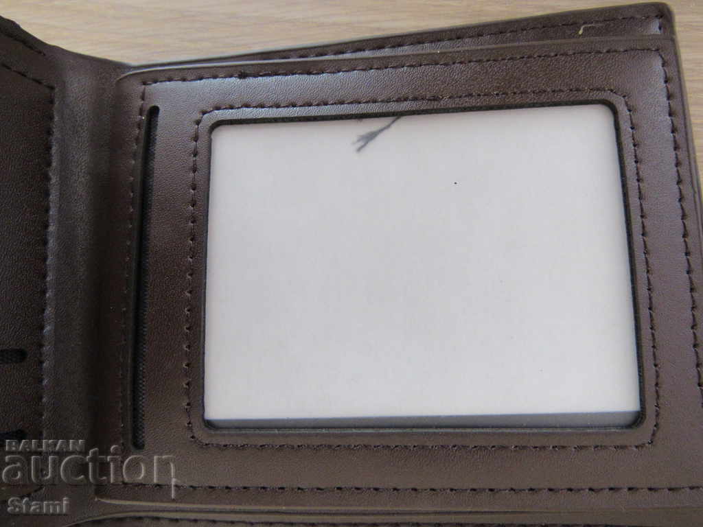Men's wallet made of genuine leather-brown, new, Mongolia - 5 Men's wallet made of genuine leather-brown, new, Mongolia - 5