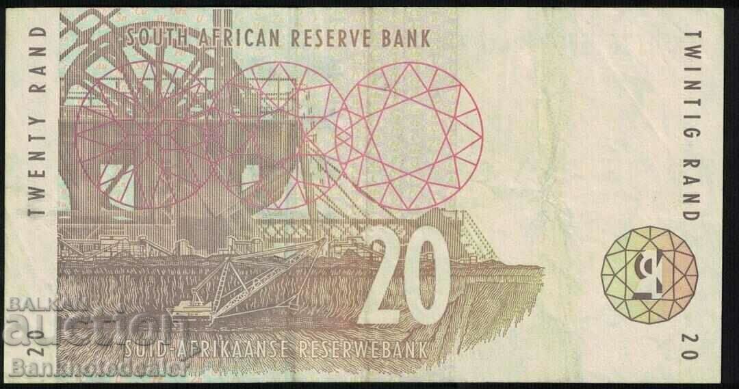 South Africa 20 Rand 1993-99 Pick 124 Ref 5791 with price 15.00 BGN | € 7.67 South Africa 20 Rand 1993-99 Pick 124 Ref 5791 with price 15.00 BGN | € 7.67