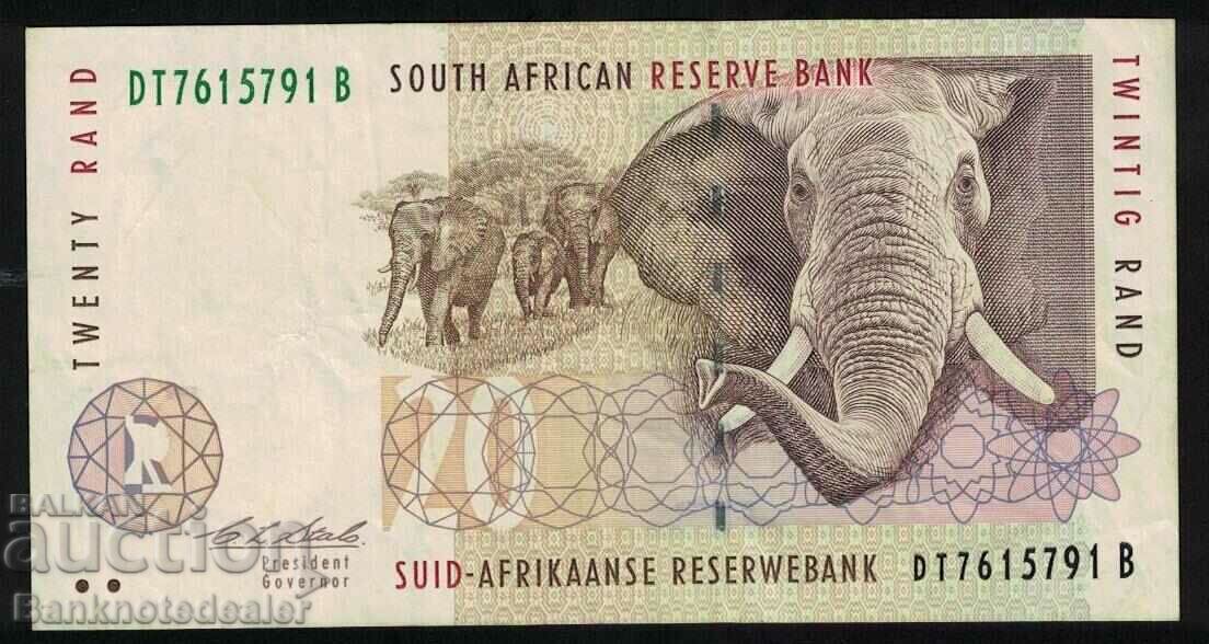 South Africa 20 Rand 1993-99 Pick 124 Ref 5791