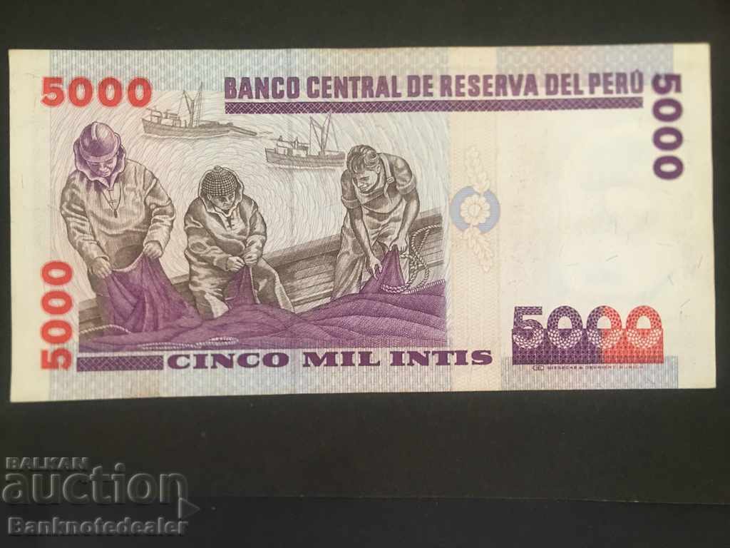 Peru 5000 intis 1988 Pick 137 Ref 4675 with price 4.00 BGN | € 2.05