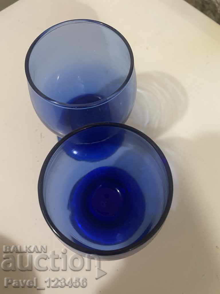 Δημοπρασία 2 παλιά μπλε κύπελλα Δημοπρασία 2 παλιά μπλε κύπελλα