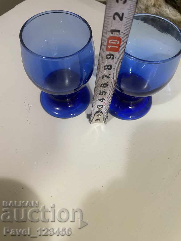 2 buc. cești vechi albastre - 5