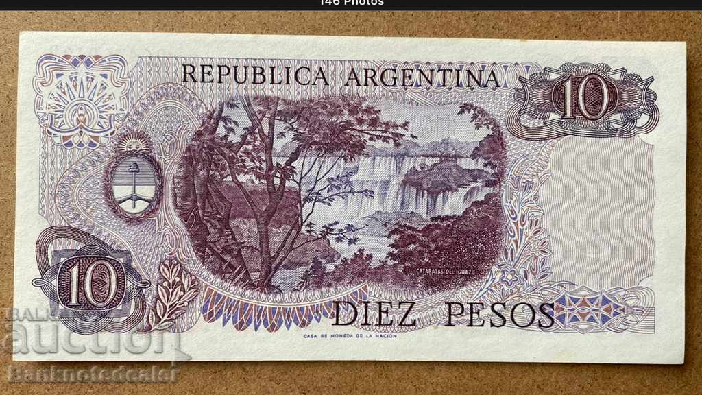 Argentina 10 Pesos 1976 Pick 300 Ref 6049 Uncirculated with price 4.00 BGN | € 2.05 Argentina 10 Pesos 1976 Pick 300 Ref 6049 Uncirculated with price 4.00 BGN | € 2.05