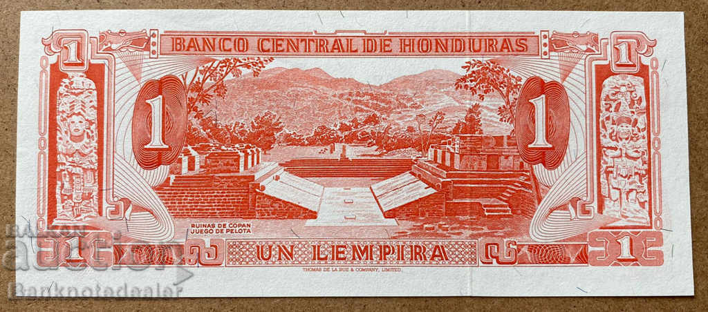 Honduras 1 Lempira 1972 Pick 55b Ref 0198 Unc cu preț 250.00 BGN | € 127.82 Honduras 1 Lempira 1972 Pick 55b Ref 0198 Unc cu preț 250.00 BGN | € 127.82