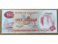 Guyana 1 dolar 1966-92 Pick 21e Ref 8484 Unc