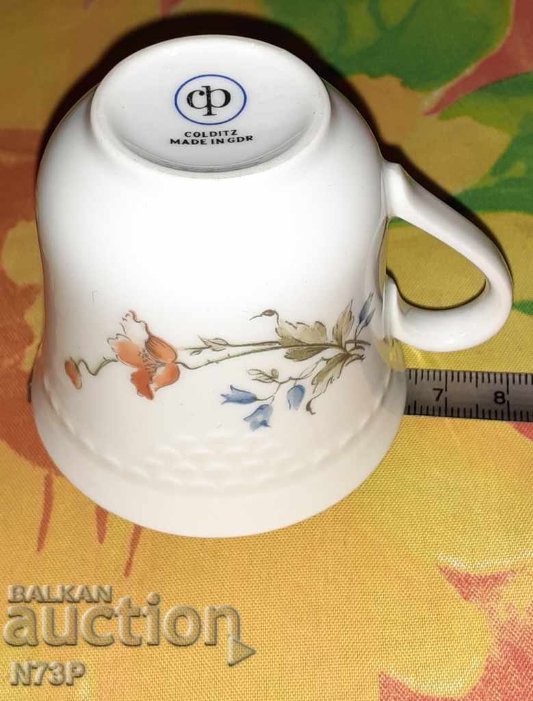 OLD PORCELAIN GLASS. MADE IN GDR. - 6 OLD PORCELAIN GLASS. MADE IN GDR. - 6