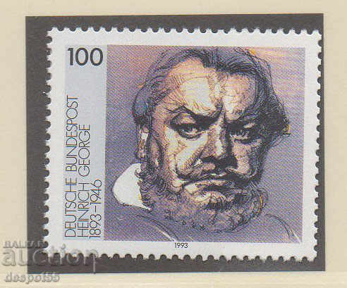 1993. GFR. 100 years since the birth of Heinrich George, actor.