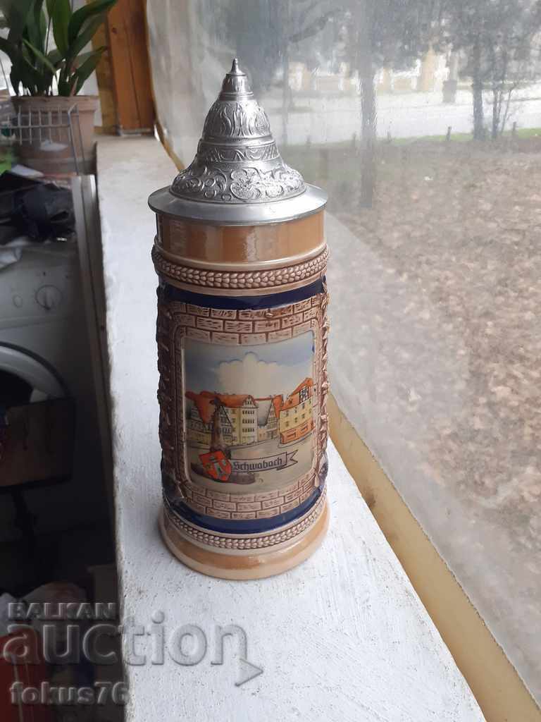 Delivery of GERZ Germany Large collectible German mug with lid Delivery of GERZ Germany Large collectible German mug with lid