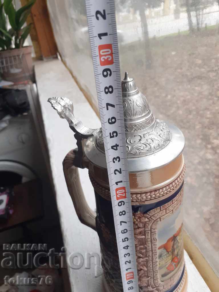 GERZ Germany Large collectible German mug with lid - 6 GERZ Germany Large collectible German mug with lid - 6