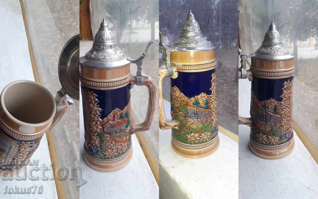 GERZ Germany Large collectible German mug with lid - 7 GERZ Germany Large collectible German mug with lid - 7