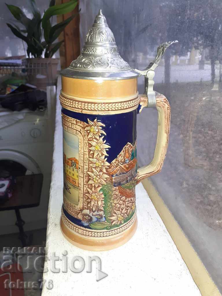 GERZ Germany Large collector's German mug with lid