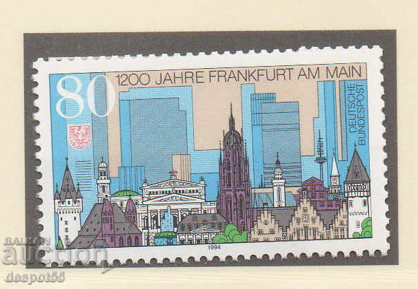 1994. Germany. 1200th anniversary of Frankfurt.