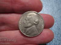 1981 год САЩ - 5 цента буква - P