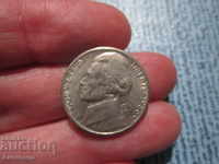1986 год САЩ - 5 цента буква - P