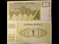 Slovenia 1 Tolar 1990 Pick 1 Ref 1304 Unc