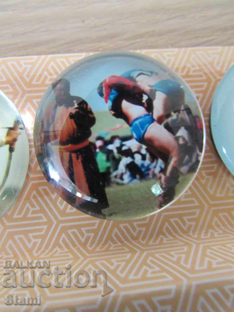 Auction  Set of 4 magnets from Mongolia-series-42