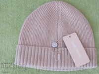 Women's knitted double hat GOBI, 100% cashmere, Mongolia